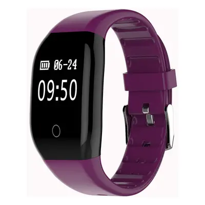 (Purple) Heart Rate Sleep Monitor IP67 Waterproof Smart Watch Bracelet Pedometer