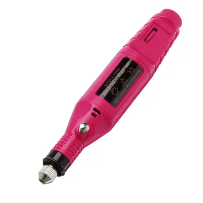 (Rose) Professional Acrylic Electric Engraving Pen Nail Art Drill File Manicure Pedicure Polishi