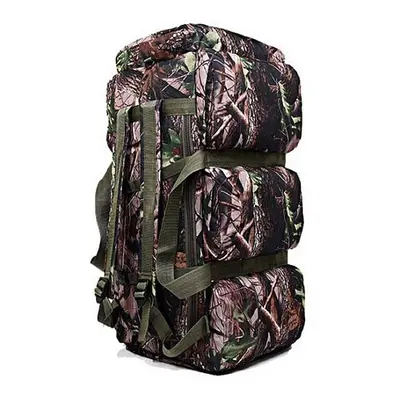 (02#Camouflage) 90L Large Capacity Men&#39;s Military Tactical Backpack Waterproof Oxford Hiking