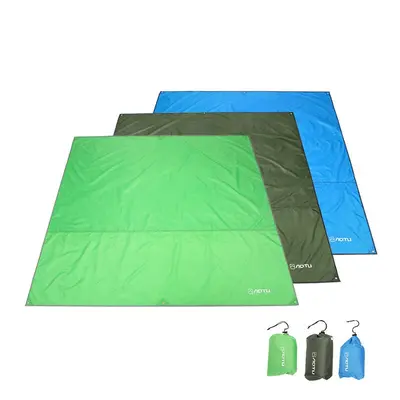 (Light Green, M) Outdoor Mat Lightweight Waterproof Oxford Cloth Multi-functional Sun Shelter Ta