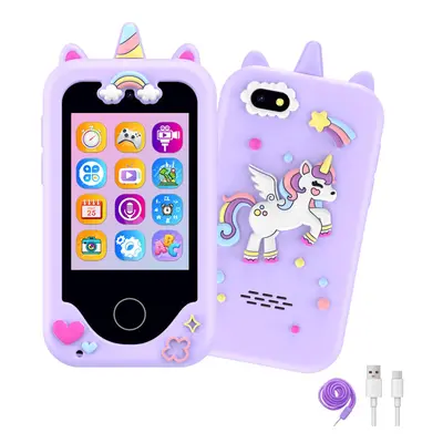 Kids Phone for Girls,Christmas Birthday Gifts for 4 6 8 years old Girls,Touchscreen Learning Toy