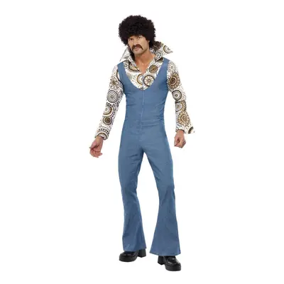 (XL, Blue) Smiffys Mens Groovy Dancer Costume