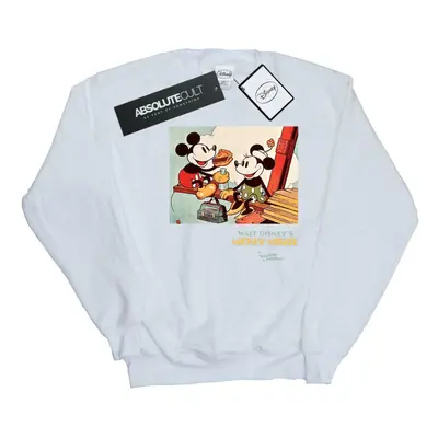 (3XL, White) Disney Mens Mickey Mouse Building A Building Sweatshirt