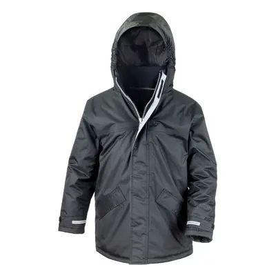 (13-14 Years, Black) Result Core Childrens/Kids Parka