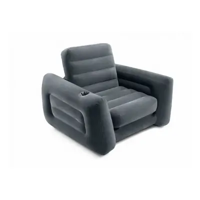 pull-out lounge chair cm vinyl grey