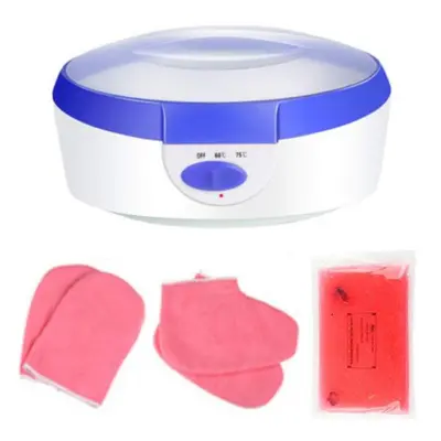 (blue) Warmer Wax Machine Paraffin Heater For Hand Foot Spa Skin Rejuvenation Pedicure Waxing Ki