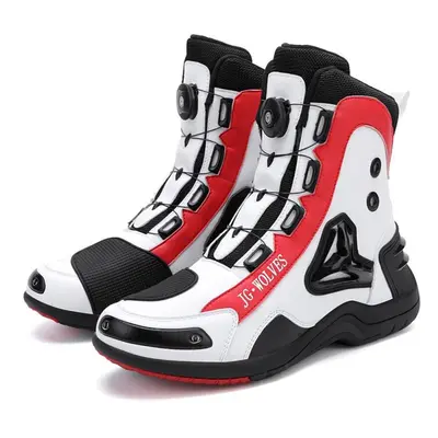 (white, 47) Motorcycle Boots Waterproof Protective Boots Motocross Active Axis Off-road Motorcyc