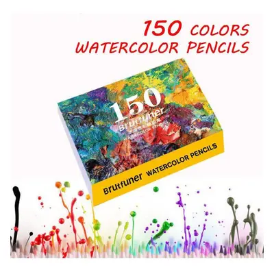 (150 water color) 48/72/120/150/180 Colors Professional Water Soluble Pencil Set Artist Painting