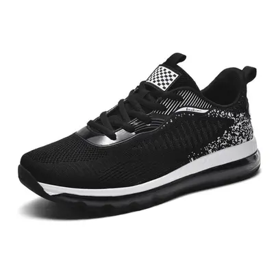 (black, 45) Plus Size Breathable Men Women Running Shoes Outdoor Sports Shoes Lightweight Sneake