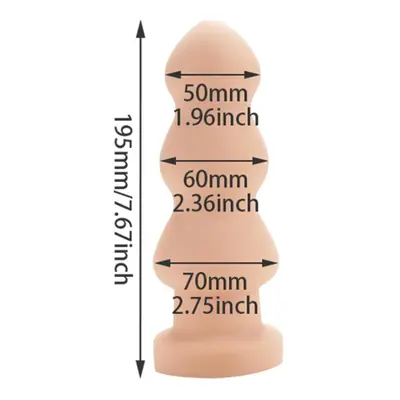 (PX265-Flesh) Anal Plug Sex Shop Big Butt Plug With Powerful Sucker Female Masturbation Tool Ana