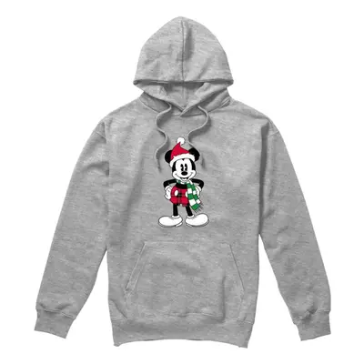 (XL, Sport Heather) Disney Mens Mickey Mouse Tartan Christmas Hoodie