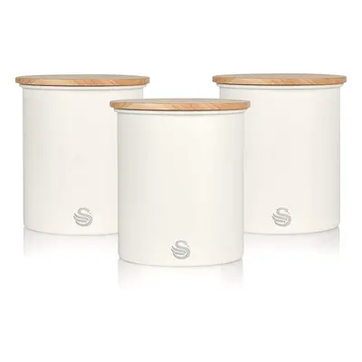 (White) Swan Nordic Set of Storage Canisters