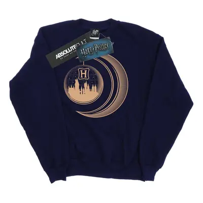 (XL, Navy Blue) Harry Potter Mens Hogwarts Moon Sweatshirt