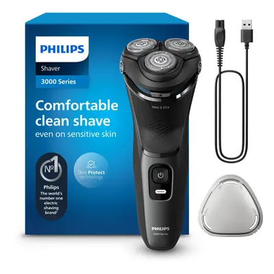 Electric Shaver Series - Wet & Dry Electric Shaver for Men with SkinProtect Technology in Dark M