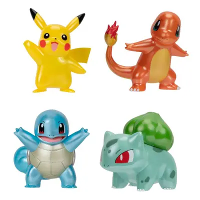 Pok?mon Select Metallic Battle Pack - Four 3-inch Battle Figures with Special Metallic Finish