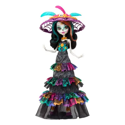 Monster High Doll Skelita Calaveras D?a De Muertos Howliday Collectible with La Catrina Hat Pape