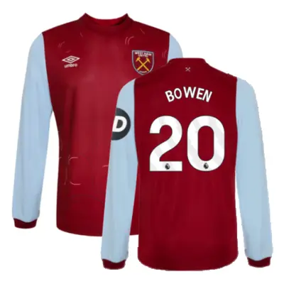 (LB) West Ham Long Sleeve Home Shirt (Kids) (BOWEN 20)