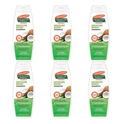 Palmers Coconut Oil Formula Moisture Boost Shampoo 400ml (Pack of 6)