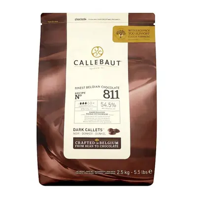 Callebaut Finest Belgian Chocolate Dark Callets 2.5kg (Case of 8)