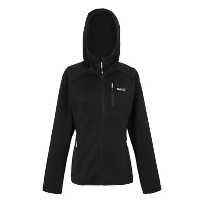 (16 UK, Black) Regatta Womens/Ladies Newhill Marl Hooded Fleece Jacket