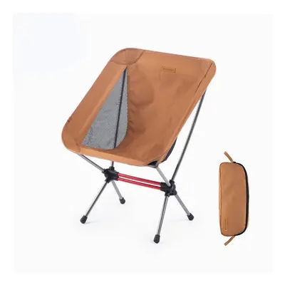 (Yellow) Camping Chair Ultralight Portable Folding Chair Travel Backpacking Relax Chair Picnic B