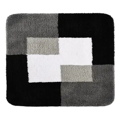 RIDDER Bathroom Rug Coins 55x50cm Grey Non Slip Shower Mat Carpet