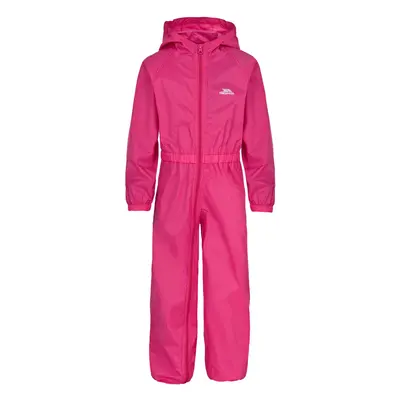 (3-4 Years, Gerbera) Trespass Kids Rainsuit Waterproof Button