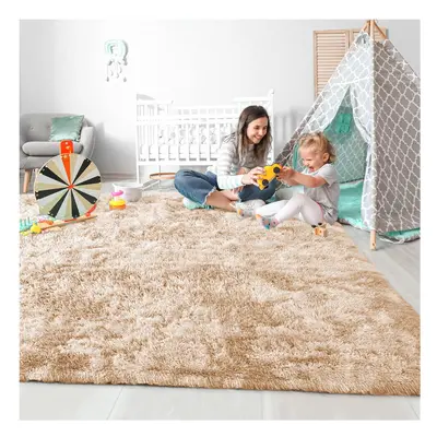 (160cm x 230cm (5ft 4" x 7ft 8")., Beige) Non Slip Rug Area Rug Living Room Bed Room