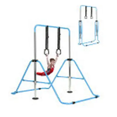 (2-blue) Gymnastics Bar Training Kip Bar With Grips