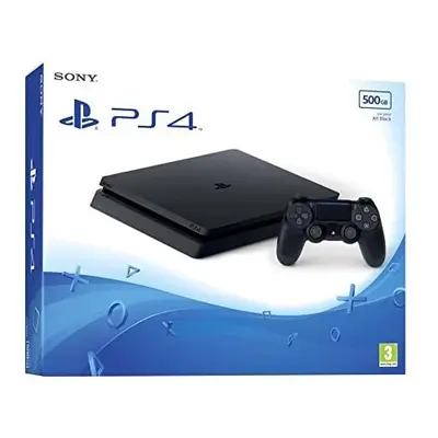 Sony Playstation Slim Console 500GB Jet Black PS4