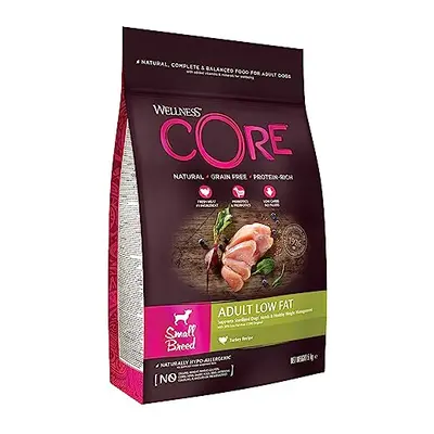 Wellness CORE Small Breed Adult Low Fat, Dry Dog Food for Small Breeds, Grain Free, High Meat Co