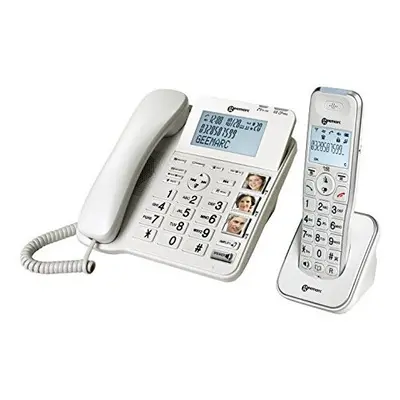 Geemarc AMPLIDECT COMBI 295- Amplified Double Corded and Cordless Telephone with Answering Machi