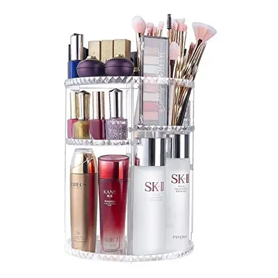 ELOKI Makeup Organiser,360 Degree Rotating Beauty Organiser for Cosmetic Perfume Jewellery,Revol