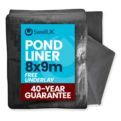 (8x9m) Swell UK Year Guarantee Pond Liner and Underlay