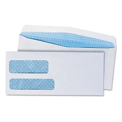 Universal Double Window Check Envelope #9 7/8 x 7/8 White 500/Box