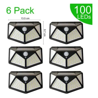 (black, PCS) 1-12pcs Led Solar Power Wall Light 3mode Motion Sensor Waterproof Lamp Outdoor Sola