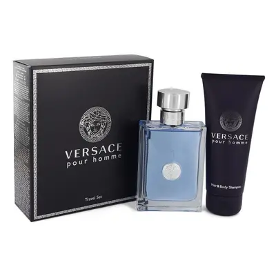 Versace Pour Homme by Versace Gift Set -- 3.4 oz Eau De Toilette Spray + 3.4 oz Shower Gel