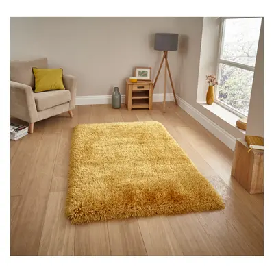 (Yellow, 120cm x 170cm) Montana Thick 8cm Shaggy Pile Rug Super Soft Large Mat