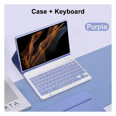 (purple, galaxy tab a9 plus) Bluetooth Keyboard Case For Samsung Galaxy Tab S8 Ultra 14.6 Inch 1