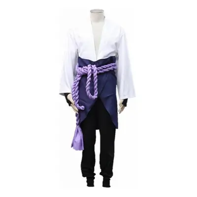 (white, L) Anime Uchiha Sasuke Cosplay Costume Uniform Halloween Carnival Party Costumes