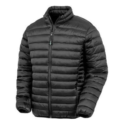 (3XL, Black) Result Genuine Recycled Mens Recycled Padded Jacket