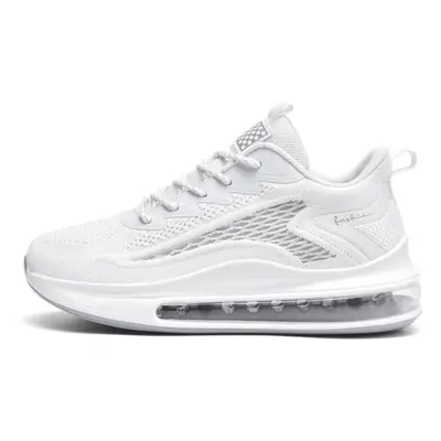 (white, 44) Men&apos;s Plus Size Air Cushion Casual Max Sports Running Shoes Tennis Sneakers