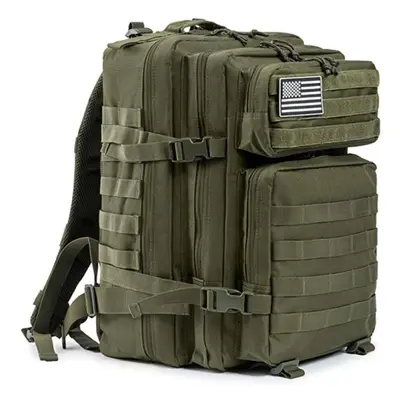 (army green) 45l Military Tactical Backpacks Molle Army Assault Outdoor Pack Day Bug Out Bag Tra