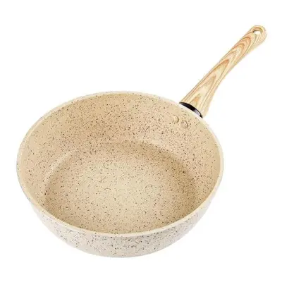 (as the picture, 24cm) Maifan Stone Non-stick Frying Pan Household Flat-bottomed Small Cooking P