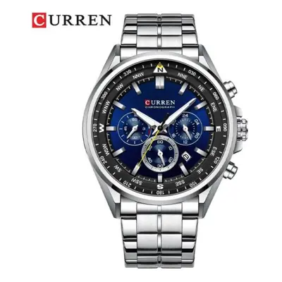 (white) Curren Men&apos;s Luxury Watches Fashion Sporty Wristwatches Male Chronograph Quartz Sta