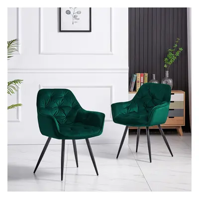 (Set of chairs, Green) 2/4 Dining Chairs Velvet Chairs home & restaurants