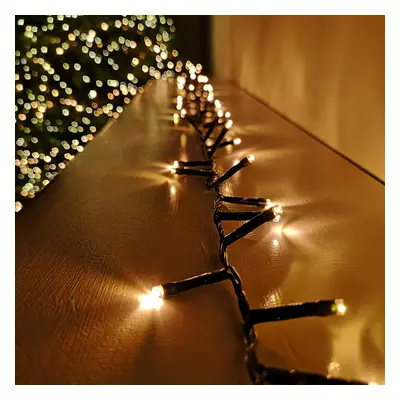 600 LED 15.5m Festive Christmas Outdoor Soft Flicker Firefly Lights in Warm White