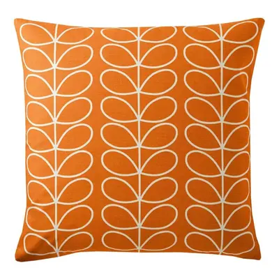 Orla Kiely Cushions x 50cm SMALL Linear Stem Persimmon Filled Cushion