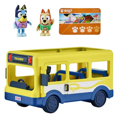 Bluey Town Bus Vehicle Playset and Official Figures Pack New Kids Toy