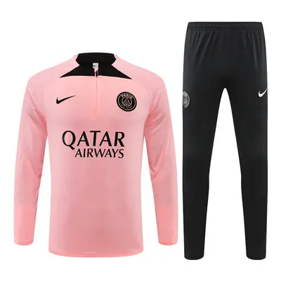 (L) PSG Player Edition Football Training Suit Long Sleeve Tracksuit Pink